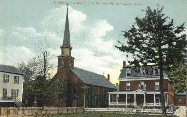 St. Mary's R.C. Church and Rectory Windsor Locks Connecticut