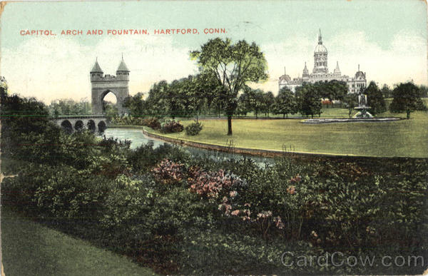 Capitol Arch And Fountain Hartford Connecticut