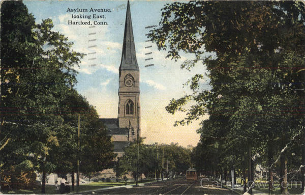 Asylum Avenue, Looking East Hartford Connecticut