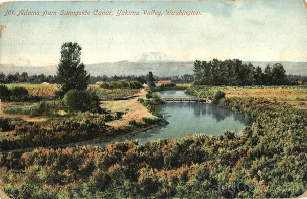 Mt. Adams from Sunnyside Canal Yakima Valley Washington