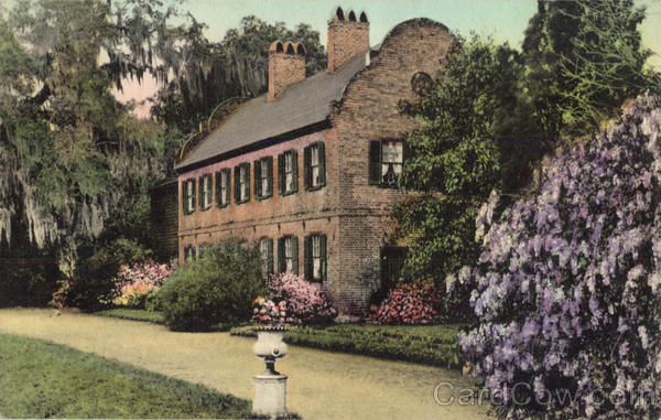 South Wing of Tudor Mansion, Middleton Place Gardens Charleston South Carolina