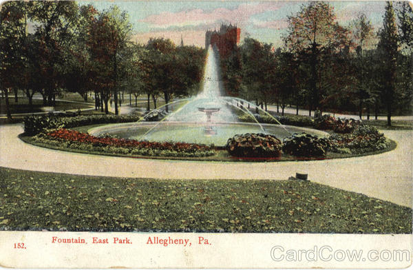 Fountain, East Parlk Allegheny Pennsylvania
