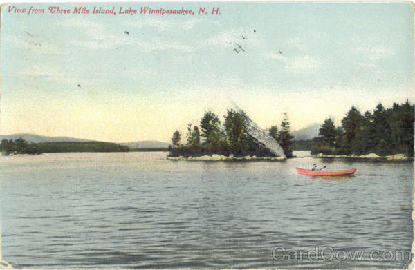 View from Three Mile Island Lake Winnipesaukee New Hampshire