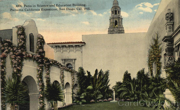 Patio in Science and Education Building, Panama-California Exposition San Diego