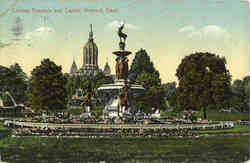 Corning Fountain and Capitol Hartford, CT Postcard Postcard