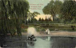 Fountain and Pool, Elizabeth Park Hartford, CT Postcard Postcard