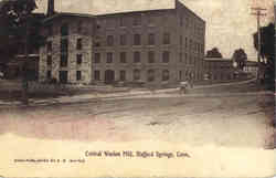 Central Woolen Mill Stafford Springs, CT Postcard Postcard