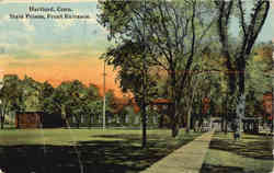 State Prison, Front Entrance Postcard