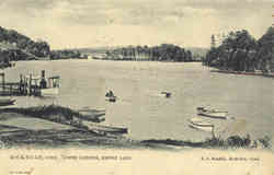 Lower Landing, Snipsic Lake Rockville, CT Postcard Postcard