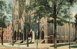St. Francis Rom. Cath. Church, Ferry Str Postcard