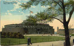 Aquarium and Battery Park Postcard