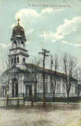 St. Mary's Catholic Church Avoca, PA Postcard Postcard