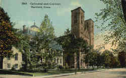 Cathedral and Convent Hartford, CT Postcard Postcard