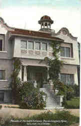 Flowers at the South Entrance Paul de Longpre's Home Postcard