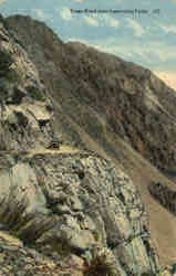 Tioga Road near Leevining Falls Postcard