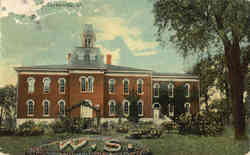 Building in Taylorville Postcard