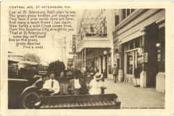 Central Ave St. Petersburg, FL Postcard Postcard