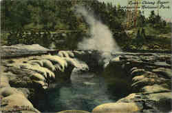 Crater Oblong Geyser Yellowstone National Park, ID Postcard Postcard