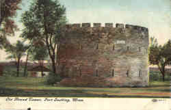 Old Round Tower Postcard