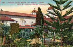 Forbidden Garden, Mission Santa Barbara Postcard