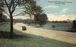 Franklin Park, showing Conservatory Postcard