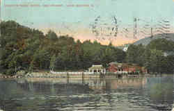 Roger's Rock Hotel and Wharf Lake George, NY Postcard Postcard