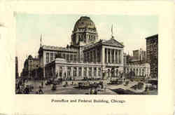 Post Office and Federal Building Chicago, IL Postcard Postcard