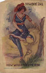 Reverse PC: The Sandman, C. Levi Postcard