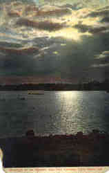 Moonlight on the Wabash, Fort Harrison Postcard