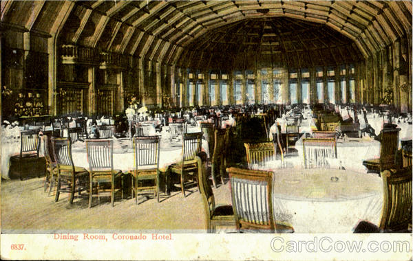 Dining Room Coronado Hotel San Diego California