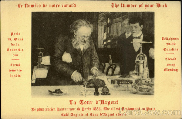 La Tour D'Argent Paris France