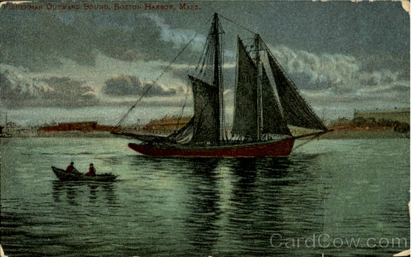 Fisherman Outward Bound, Boston Harbor Massachusetts