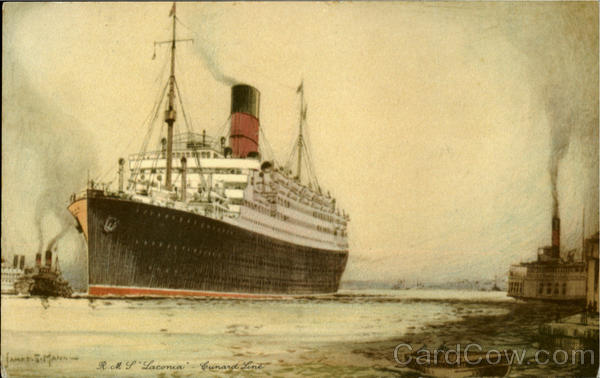 R. M. S. Laconia Cunard Line Boats, Ships