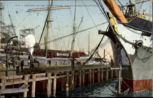 Shipping On The Water Front San Francisco California