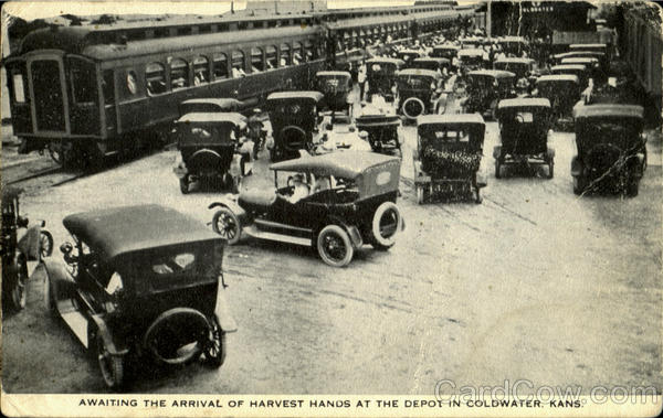 Awaiting The Arrival Of Harvest Hands Coldwater Kansas