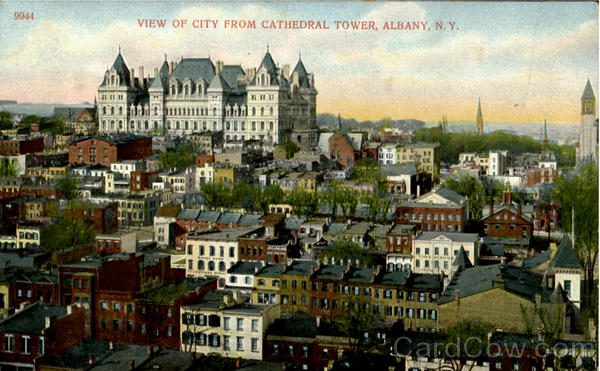 View Of City From Cathedral Tower Albany New York