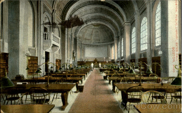 Boston Public Library, Bates Hall Massachusetts