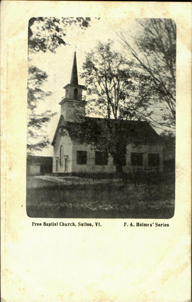 Free Baptist Church Sutton Vermont