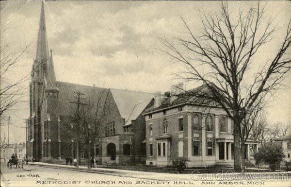 Methodist Church And Sackets Hall Ann Arbor Michigan
