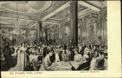 The Piccadilly Hotel Louis Xiv Restaurant Postcard