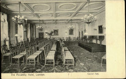 The Piccadilly Hotel Concert Hall Postcard