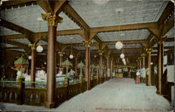 Interior Of The Casino Santa Cruz, CA Postcard Postcard