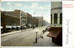 Broadway Looking North From 5Th St Postcard
