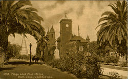 Plaza And Post Office Postcard