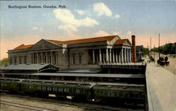 Burlington Station Postcard