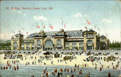 Bathing Pavilion Santa Cruz, CA Postcard Postcard