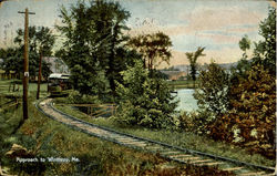 Approach To Winthrop Postcard