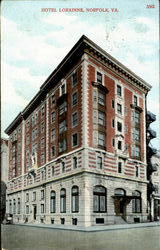 Hotel Lorainne Norfolk, VA Postcard Postcard