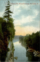 Rollway Hill, Winooski Gorge Postcard