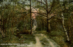 Road To Point Breeze Camps Wolfeboro, NH Postcard Postcard